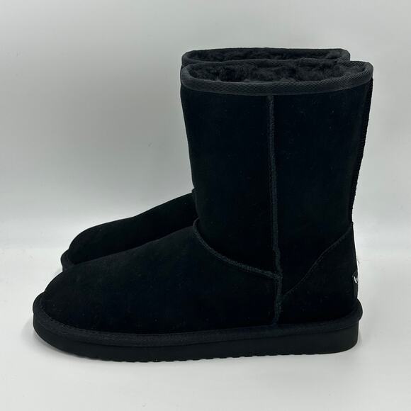 NWT Koolaburra By UGG Koola Short Black Suede Boots Womens Size 6 1017090 Winter - Picture 2 of 14